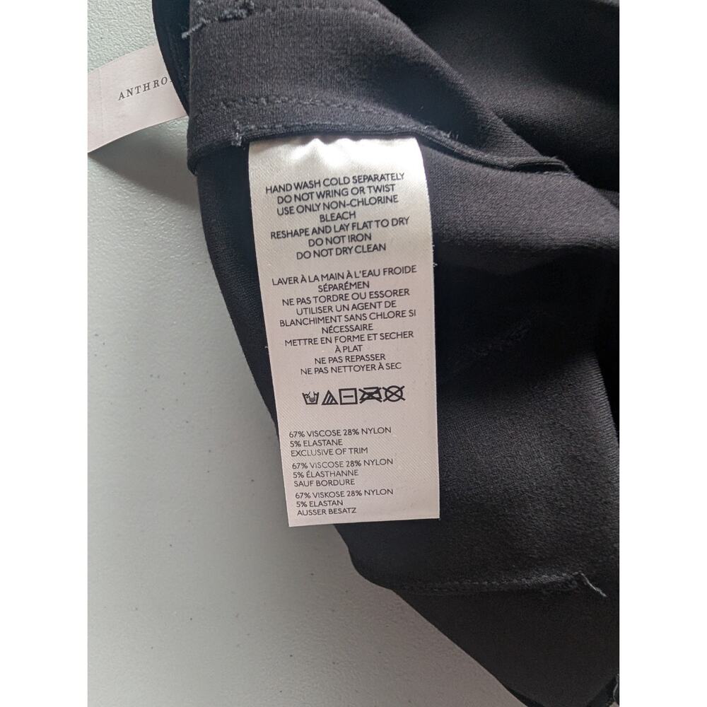 NWT Maeve The Colette Full-Length Embroidered Pocket Pants Sz 25 Black #7A609 - Picture 11 of 12